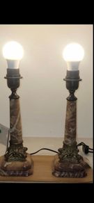 marble lamps x 2