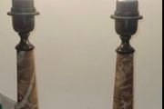 marble lamps x 2