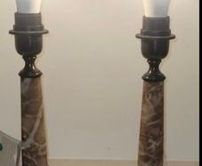 marble lamps x 2