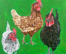 Hen Painting