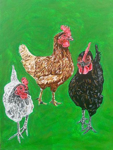 Hen Painting