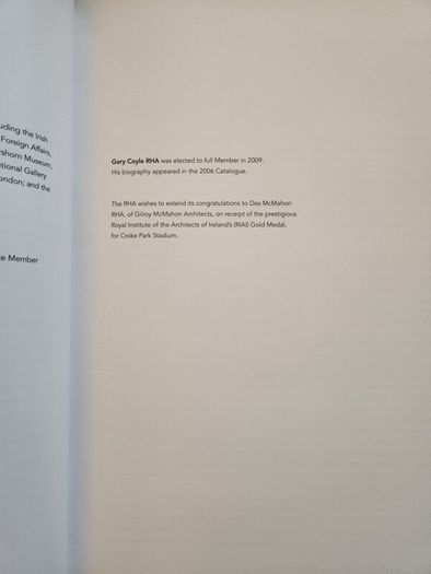 Royal Hibernian Academy 179th  Annual Exhibition Catalogue 2009. First Edition Large Volume Paperback In Very Good Condition.