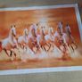 brand new 7 horses canvas print without frame Image 2