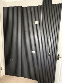 Black acoustic panels