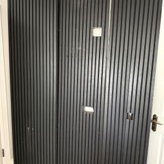 Black acoustic panels