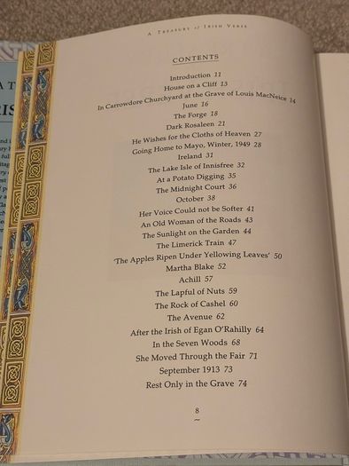 A Treasury of Irish Verse 1992 Celtic Poetry and Art