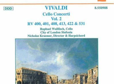 Vivaldo. Cello Concertos. Vol. 2. CD. Free Postage!