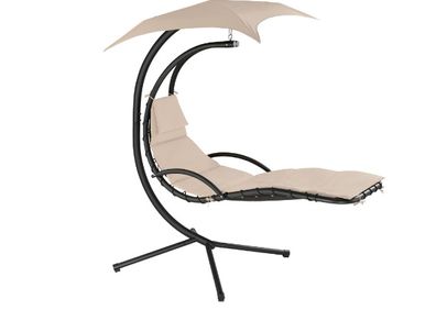 Hanging bed  with a  sun canopy