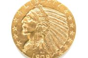 USA 1909 5 Dollars Gold Coin Indian Head