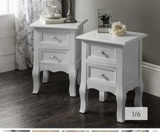 Bedside lockers x2 - Laura James - NEW