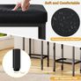 66 cm Bar Stools Set of 4, Black Breakfast Barstools, Kitchen Bar Stool Chairs with Metal Leg for Kitchen Island Counter Breakfast Bars Living Room Party Image 4