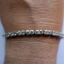 Vintage Sterling Silver 925 Round CZ Tennis Bracelet length 8" - 11,3g Image 3