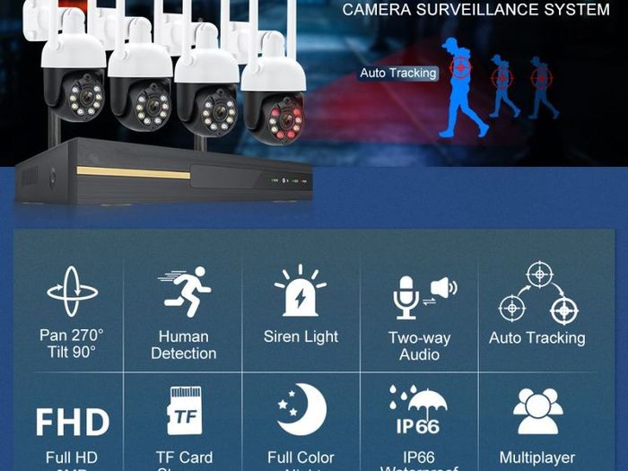 Wireless NVR CCTV Camera