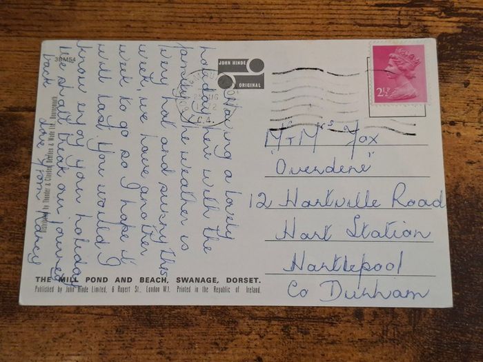 Old Postcard Swanage (Multiview), Dorset, England, John Hinde - free standard postage