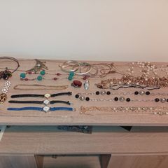 Collection Of Costume Jewellery  Inc Rings Watches Necklace Bracelets Etc Good Condition