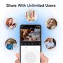 Home Security Indoor WiFi Camera 360 Degree Panoramic Camera, 5G Dual Band WiFi Camera, HD 1080P Home Camera, Security Cameras Monitor for Baby/Elder/Pet/Nanny Image 5