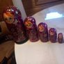 2 sets of Matroyska nesting Russian vintage handpainted dolls, v collectible, D18 post 8e Image 3