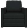 Folding Sofa Bed Black 74 x 77 x 81 cm Fabric Image 3