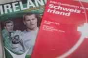 Ireland v Switzerland match programmes