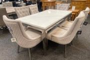 dining chairs and table