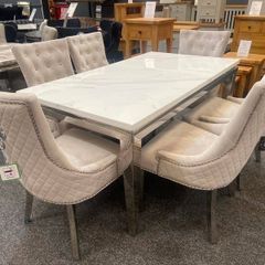 dining chairs and table