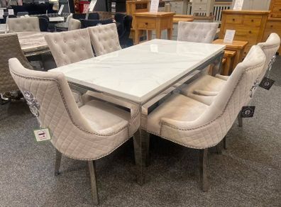 dining chairs and table