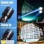 Super Bright LED Retractable Strong Light Flashlight, Outdoor Mountaineering Super Bright with Shoulder Strap Flashlight, with Digital Power Display, Image 2