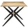Dining Table 180x90x76 cm Solid Mango Wood Image 5