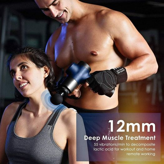 LCD Electric Massage Gun with 6 heads.