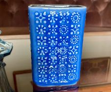Vintage Rare Celtic Connemara Cobalt Blue Post Vase or Pen Toothbrush Holder