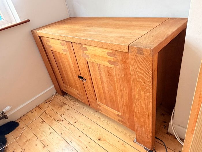 Solid Oak Sideboard 1250 x 500