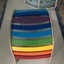 Beautiful wooden children  rainbow rocker Image 5