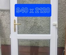 White pvc door