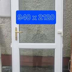 White pvc door