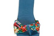 Saint Tropez Havaianas Flip Flops in Blue Floral Print