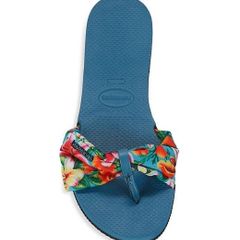 Saint Tropez Havaianas Flip Flops in Blue Floral Print