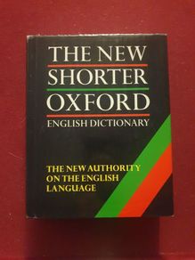 the new shorter oxford dictionary