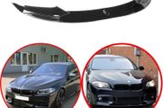 Gloss black front lip splitter to suit BMW 5 Series F10 F11  M Sport Performance
