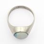 1950s Vintage 925 Sterling Silver & Natural Australian Crystal Opal Ring - Not a doublet Image 6