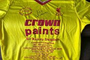 Kenny Dalglish signed Liverpool jersey