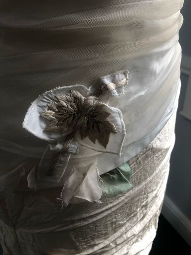 Brand new Rembo designs ivory and champagne wedding dress