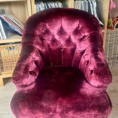 velvet armchair