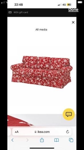 BN IKEA Vretstorp 3 seater cover s