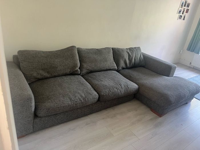 Grey L Shaped Sofa
