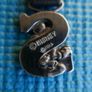 Vintage MICKEY MOUSE letter S metal keyring key chain keychain  Disney Image 4