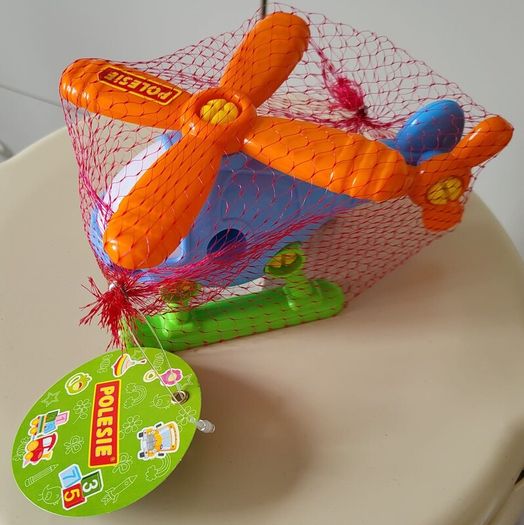 Polesie Orange Blue and Green Helicopter