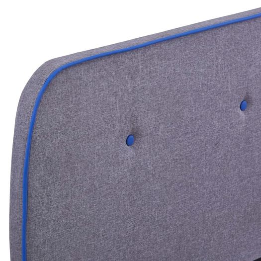 Bed Frame Light Grey Fabric 150x200 cm