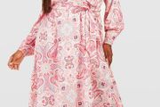 Paisley midi dress