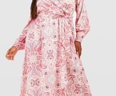 Paisley midi dress