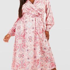 Paisley midi dress